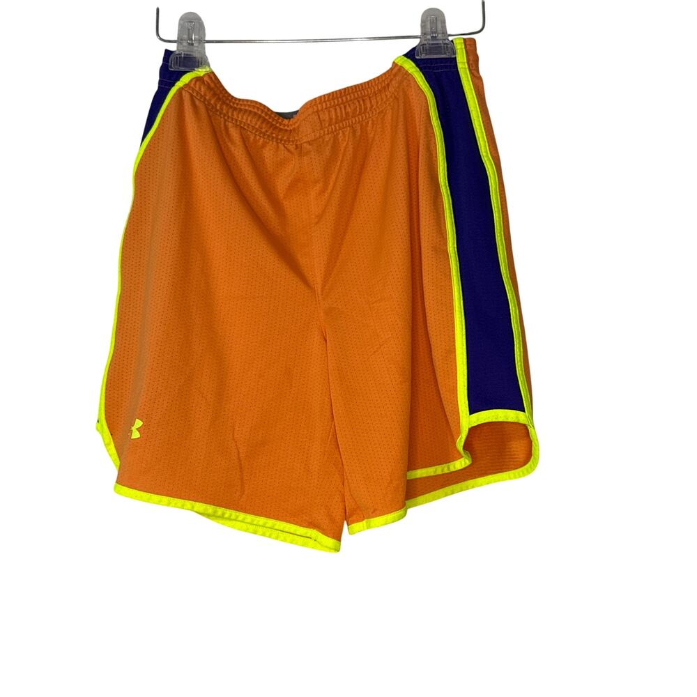 Under Armout Womens Orange Running Shorts Size Small